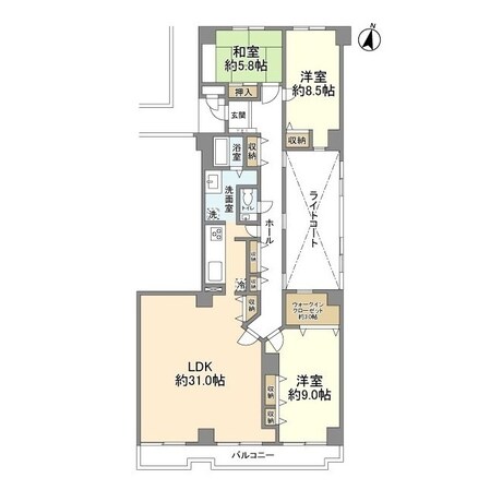 アドリーム大倉山の物件間取画像